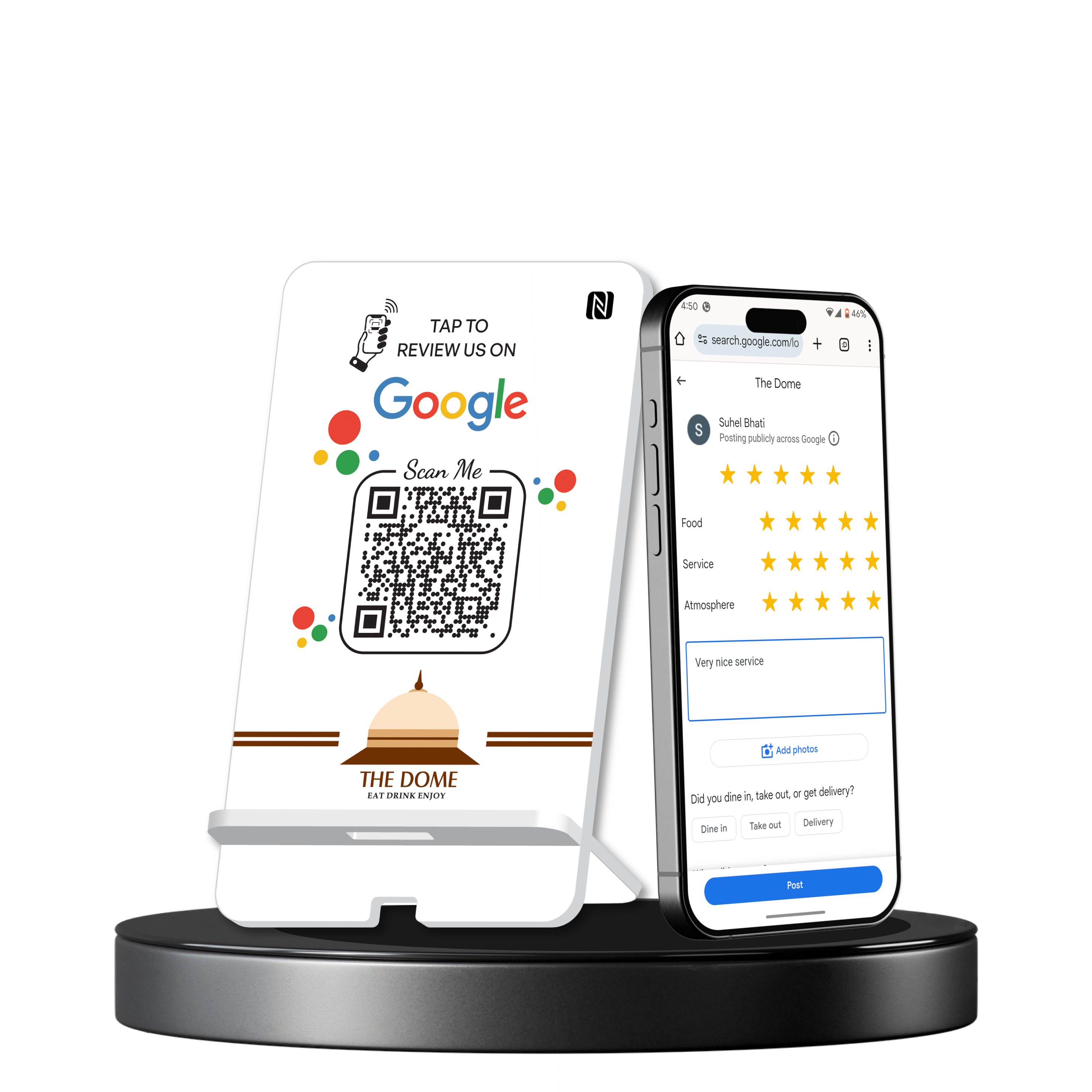 Google Review Standee