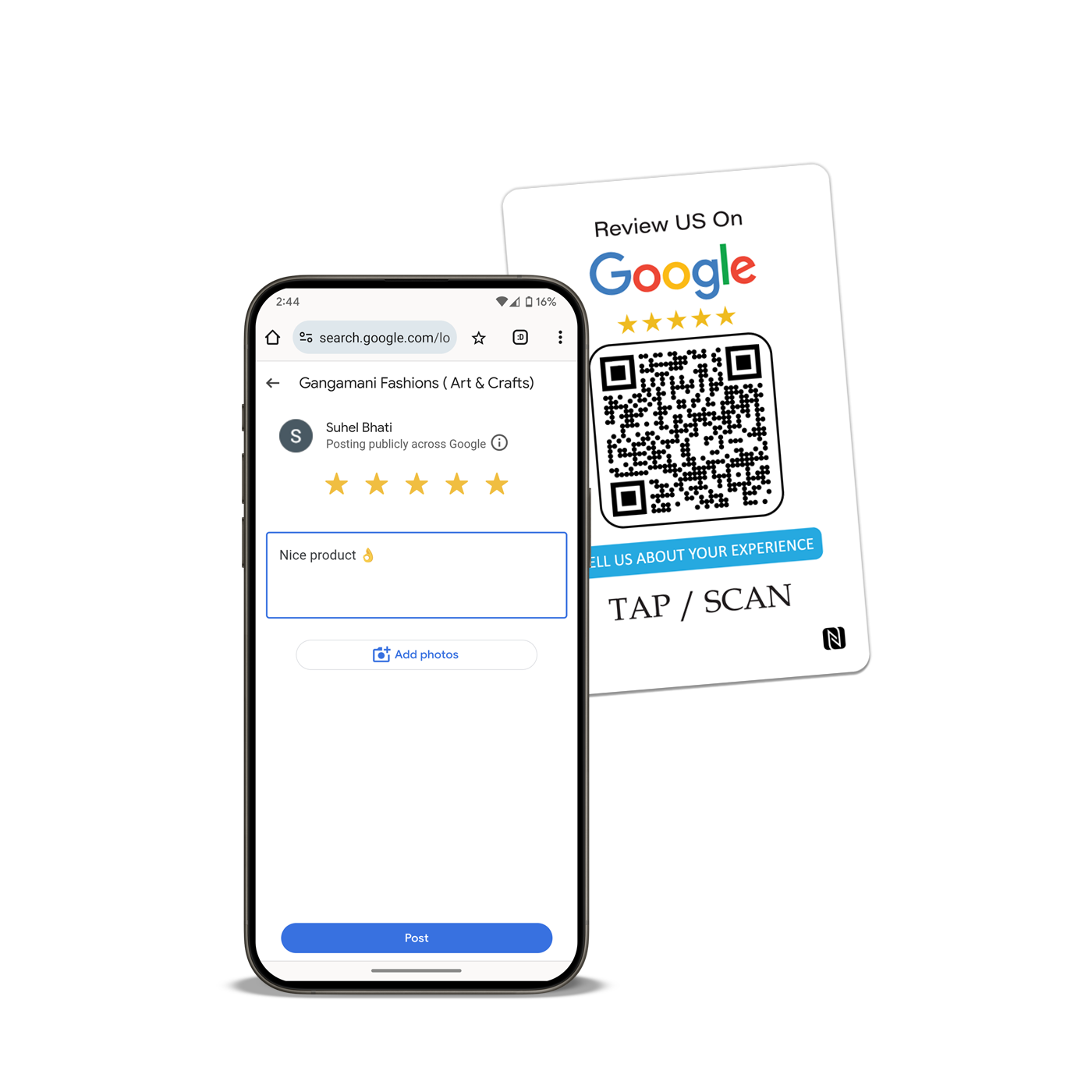 Google Review Card